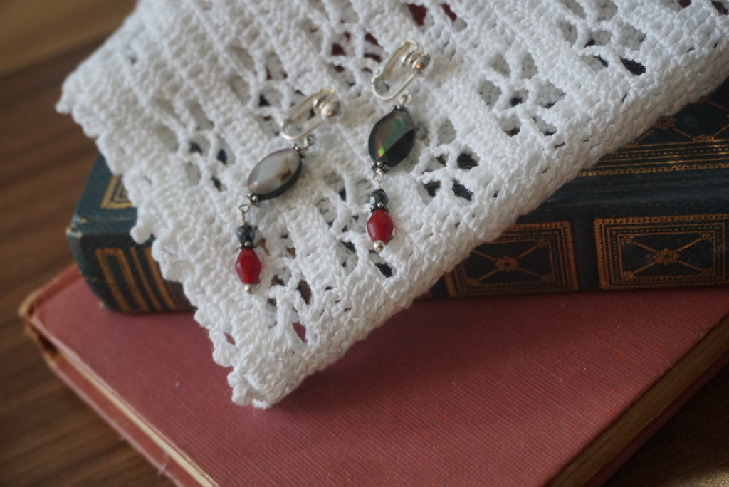 Elegant Beaded Drop Earrings