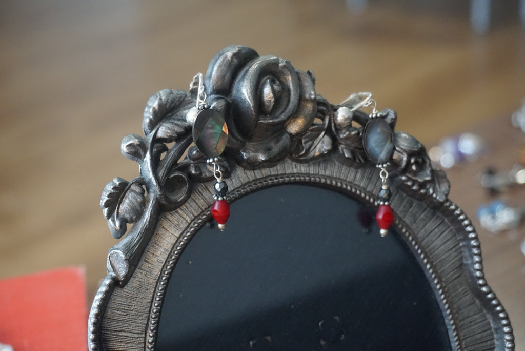 Elegant Beaded Drop Earrings