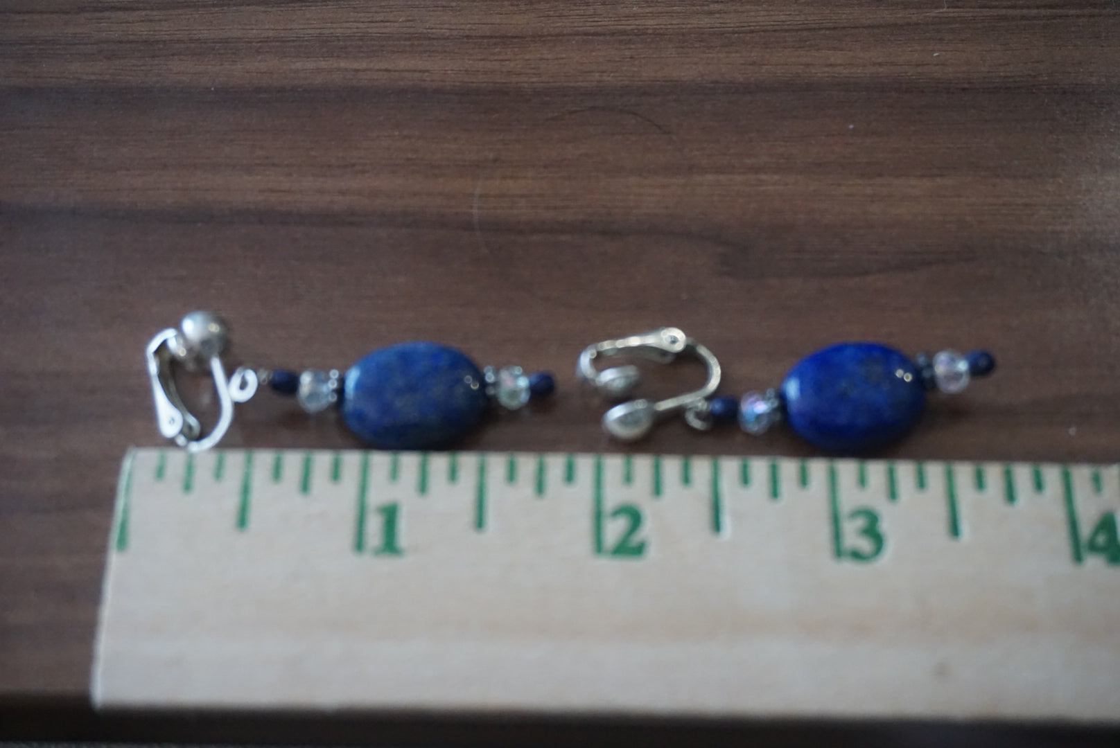 Lapis Lazuli and Silver Earrings