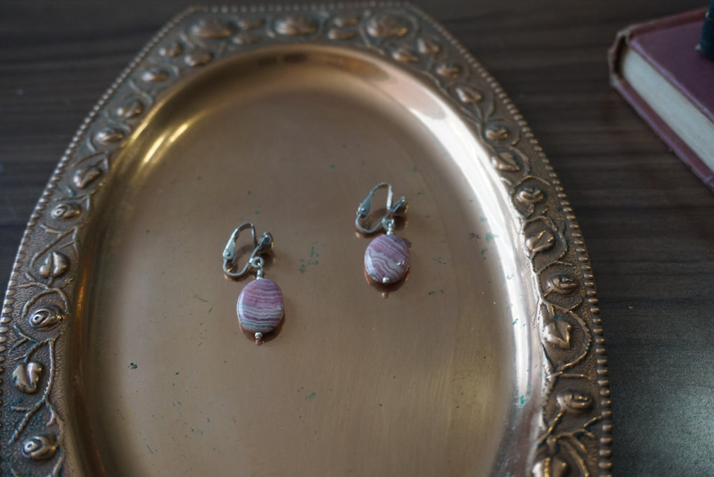 Pink Stone Earrings