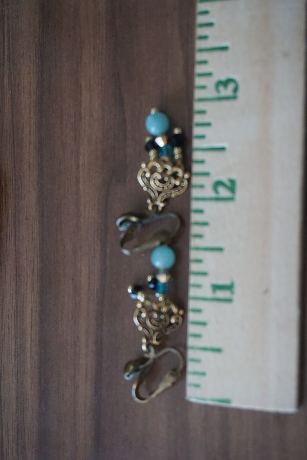 Vintage Beaded Dangle Earrings
