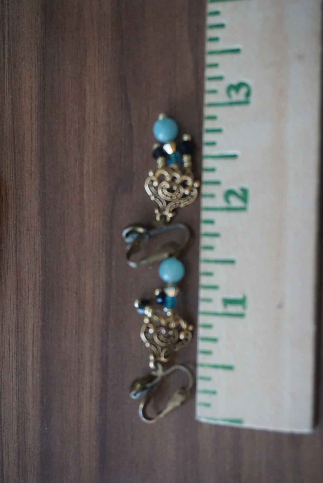 Vintage Beaded Dangle Earrings