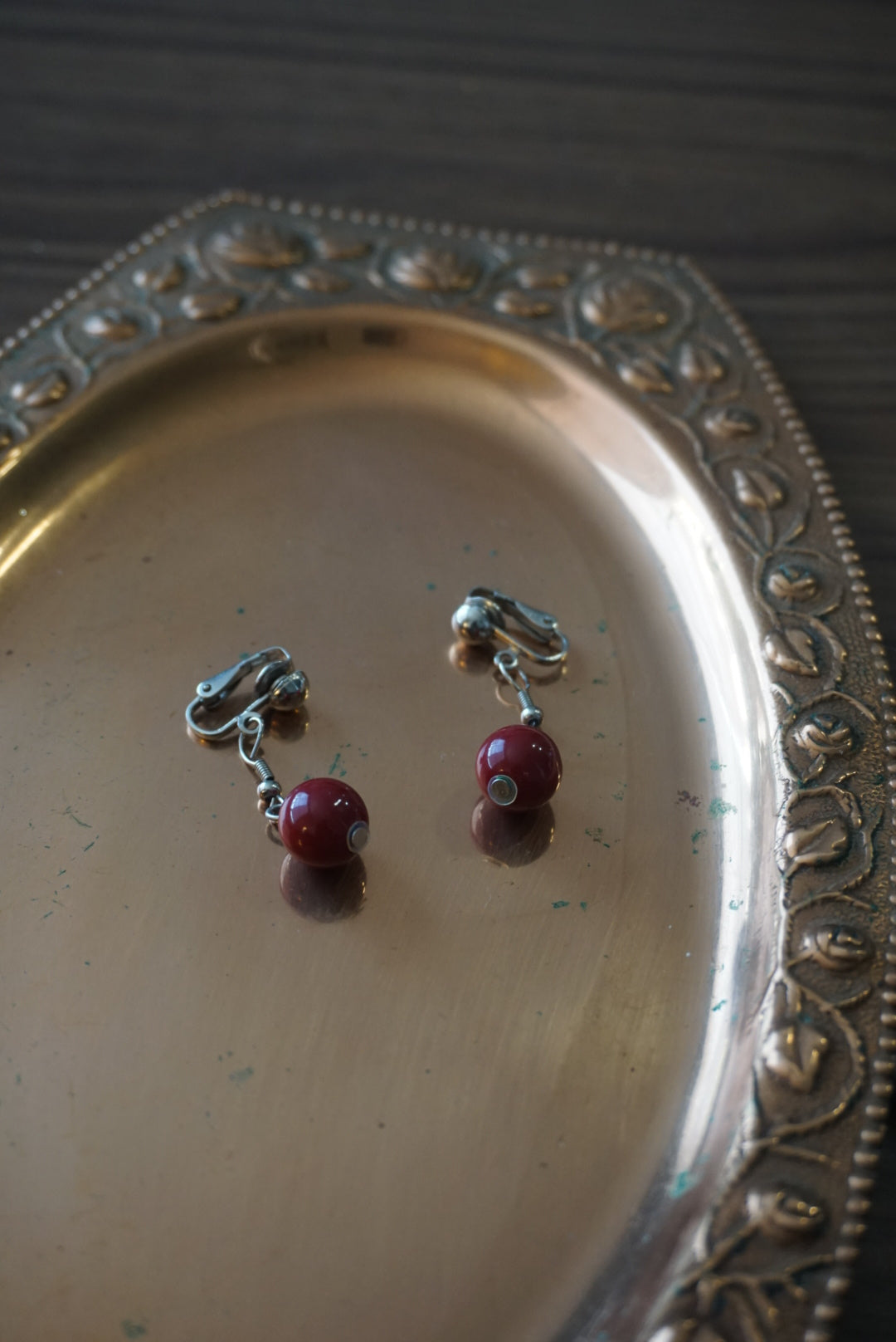 Pink Pearl Clip-On Earrings