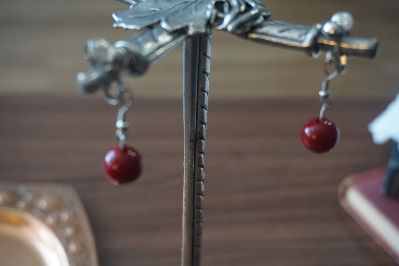 Pink Pearl Clip-On Earrings