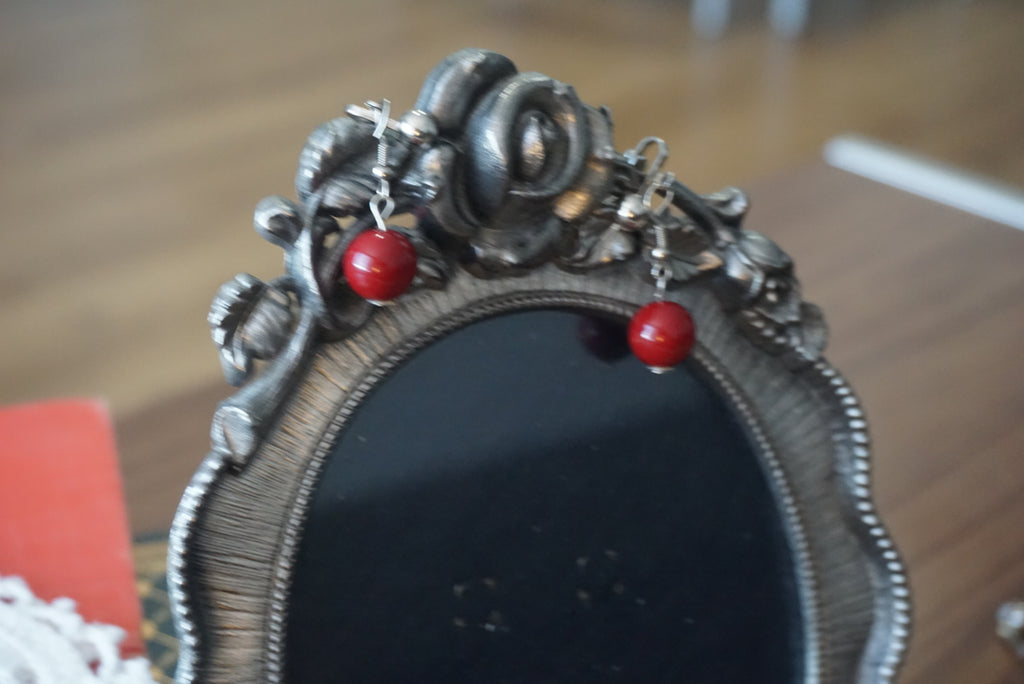 Pink Pearl Clip-On Earrings