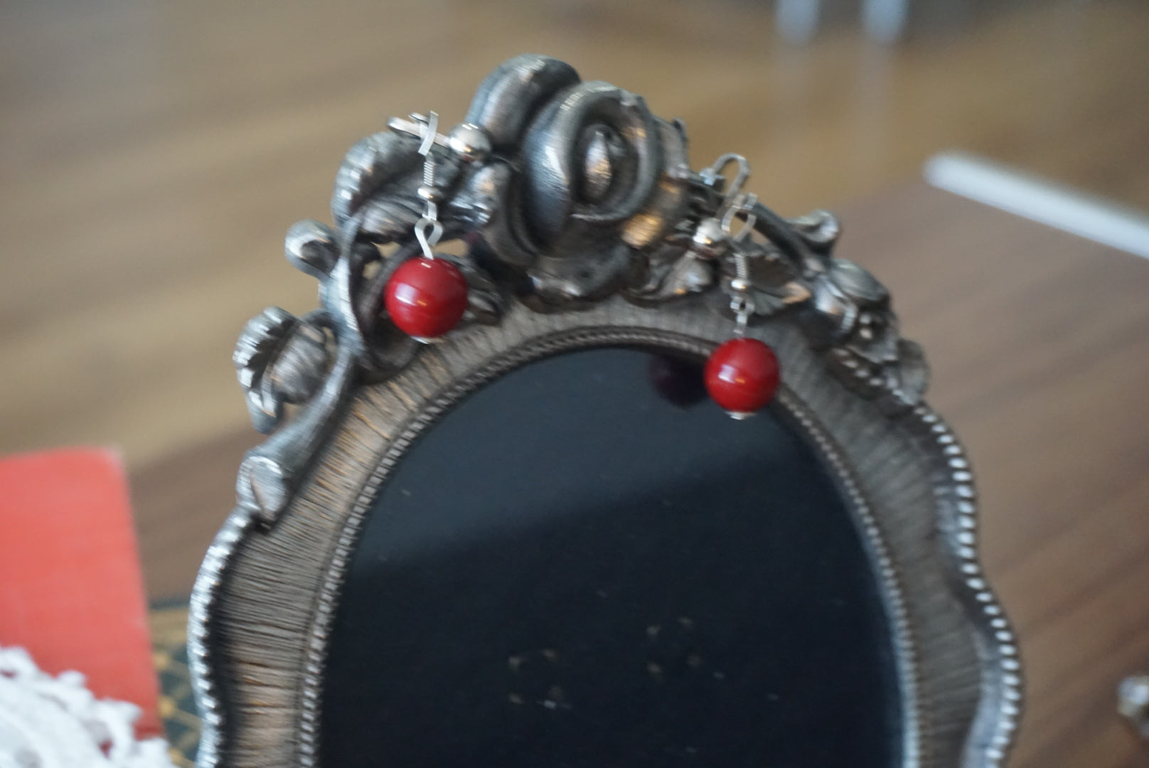 Pink Pearl Clip-On Earrings
