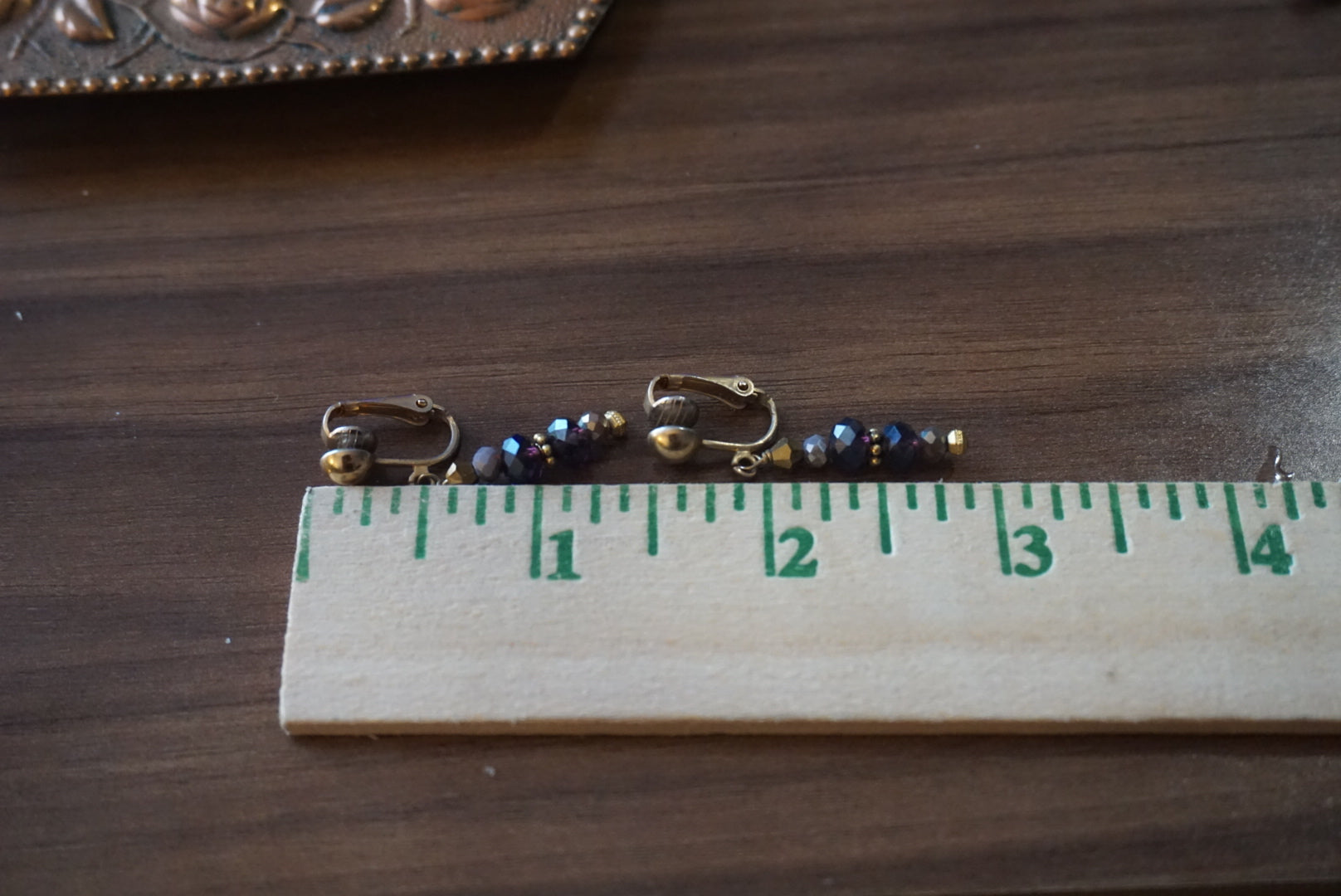 Elegant Beaded Clip-On Earrings
