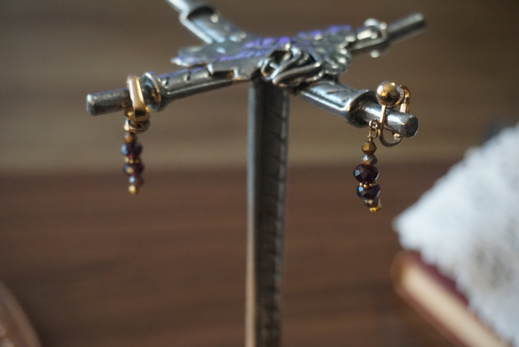 Elegant Beaded Clip-On Earrings