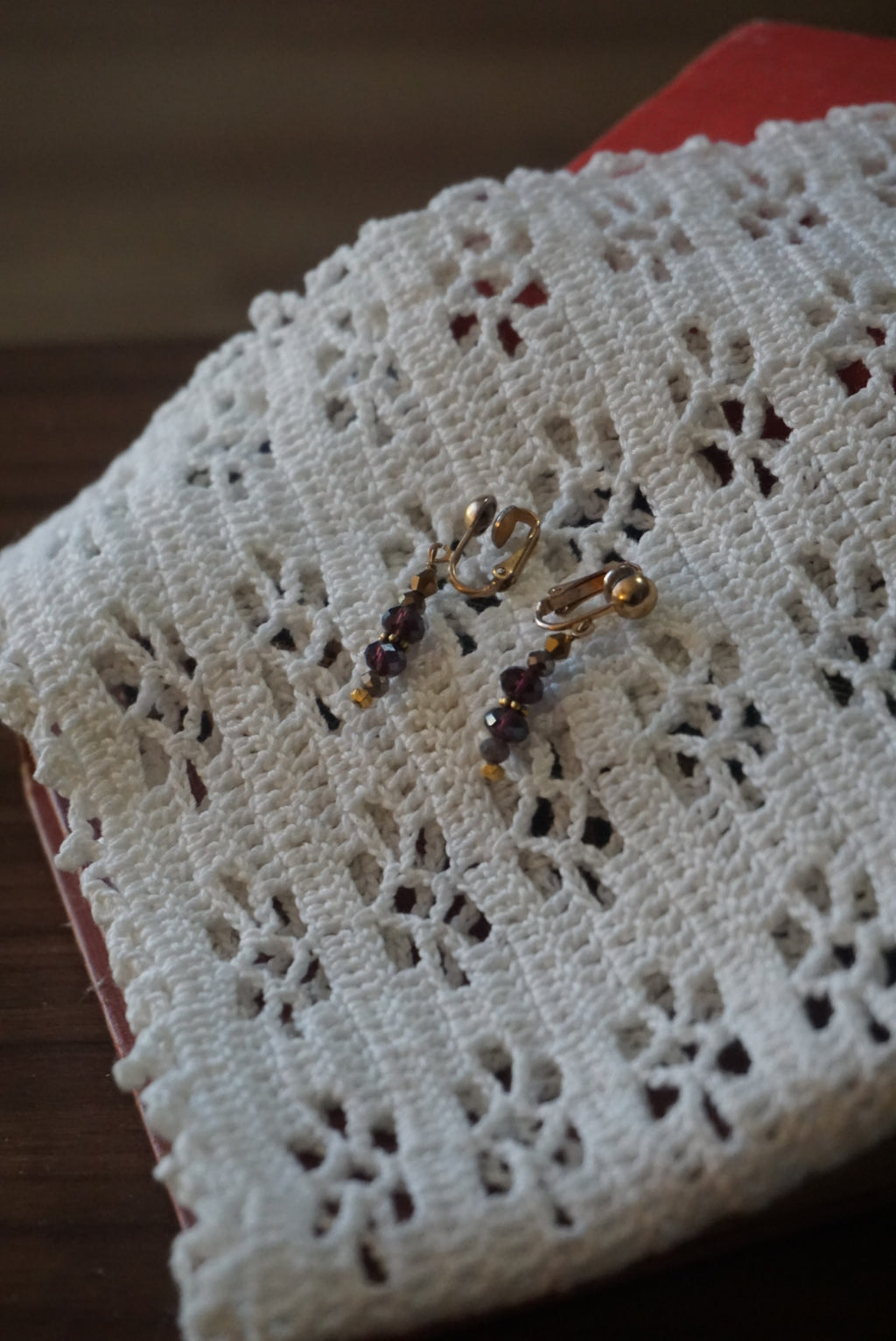 Elegant Beaded Clip-On Earrings