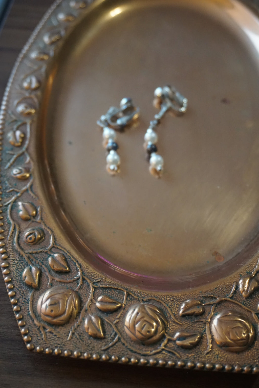 Silver and Pearl Drop Earrings