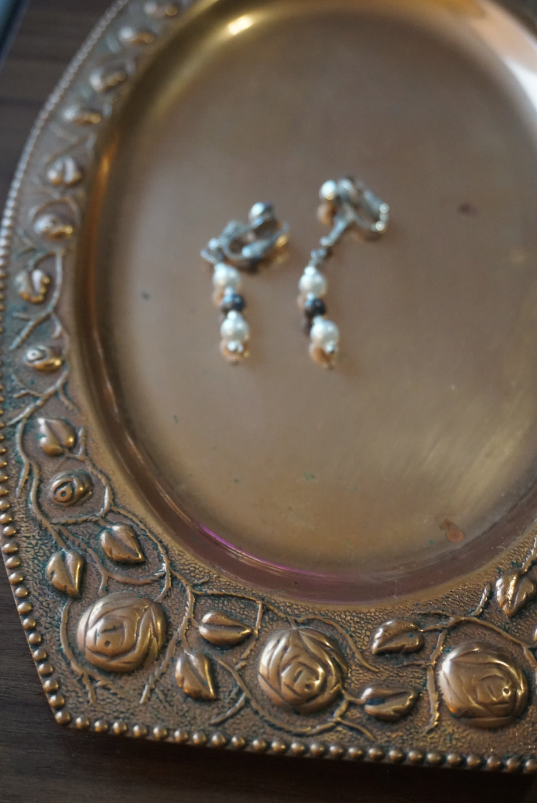 Silver and Pearl Drop Earrings