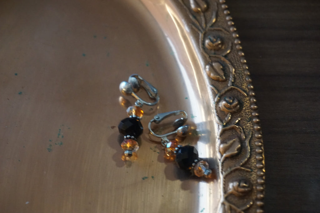 Elegant Beaded Dangle Earrings
