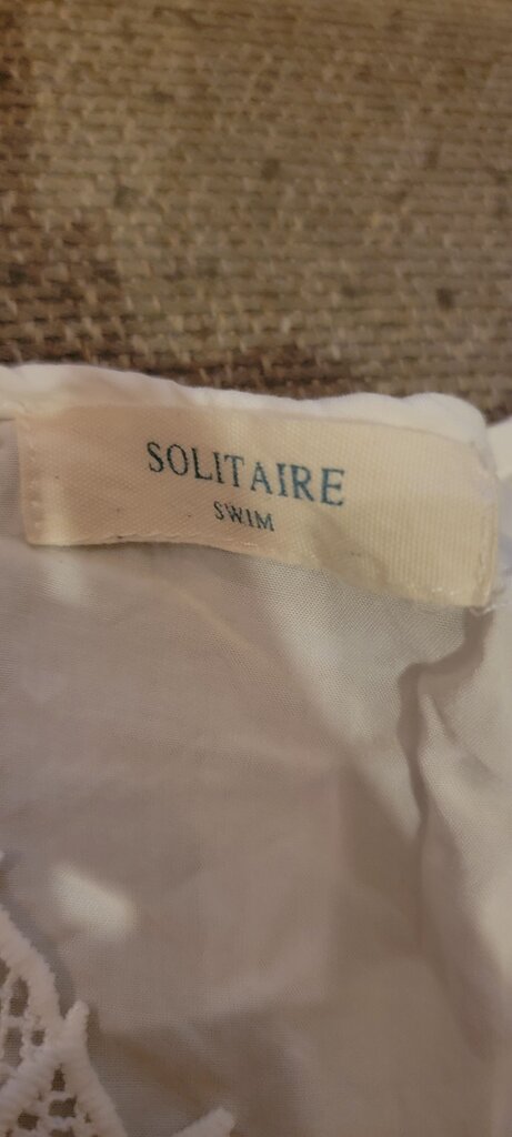 Solitaire Swim White Lace Cover-Up