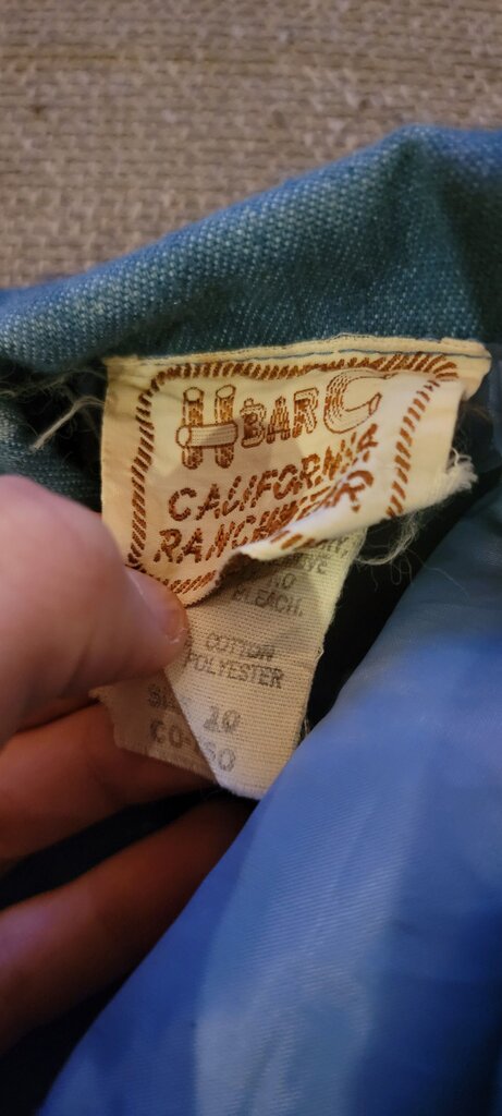Vintage Blue Jacket with Embroidery