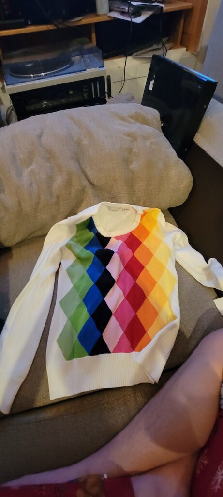 Liz Claiborne Colorful Argyle Sweater