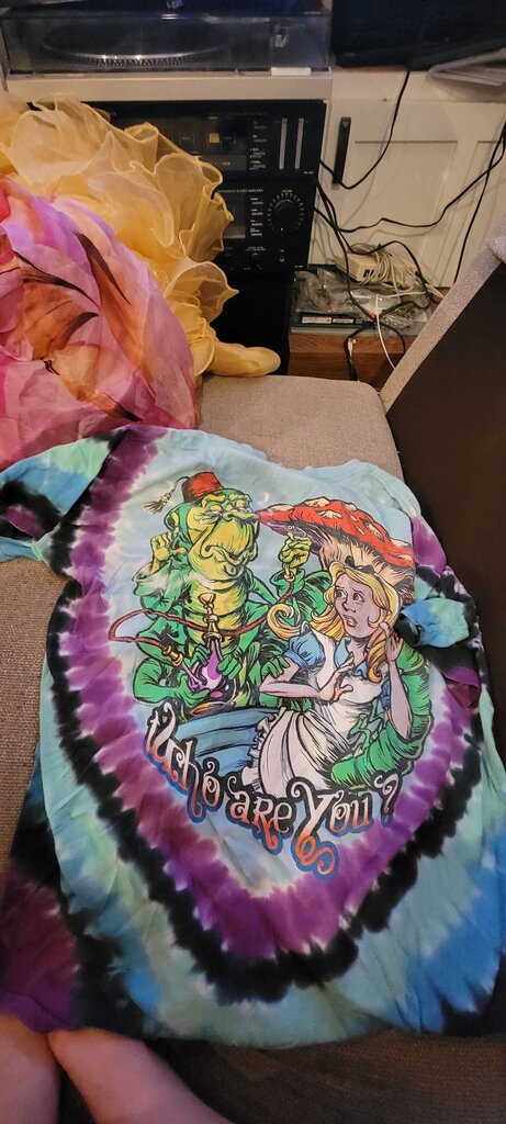 Liquid Blue Alice in Wonderland Tie-Dye T-Shirt