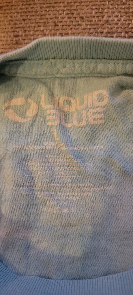 Liquid Blue Alice in Wonderland Tie-Dye T-Shirt