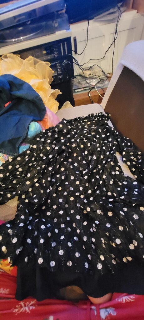 Zara Trafaluc Collection Black Polka Dot Top
