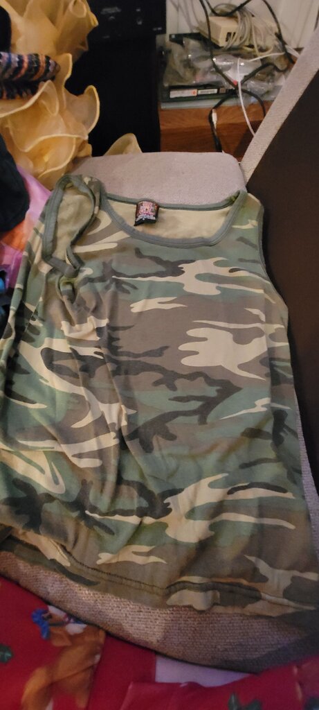 Green Camouflage Tank Top