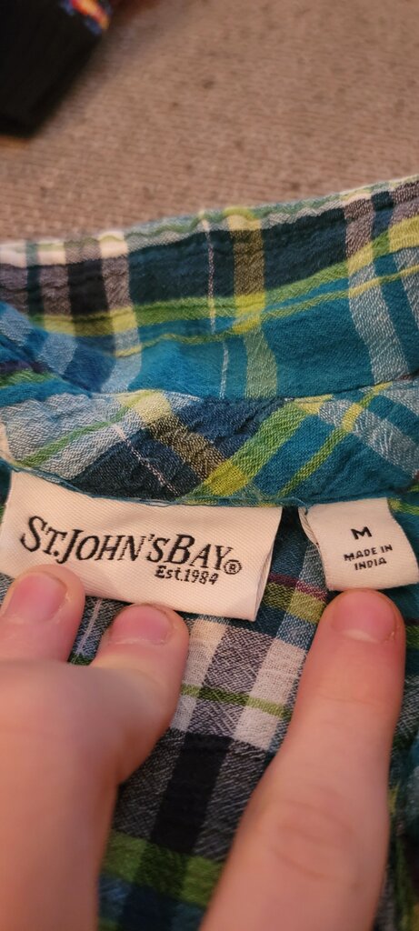 St. John's Bay Men's Plaid Shirt