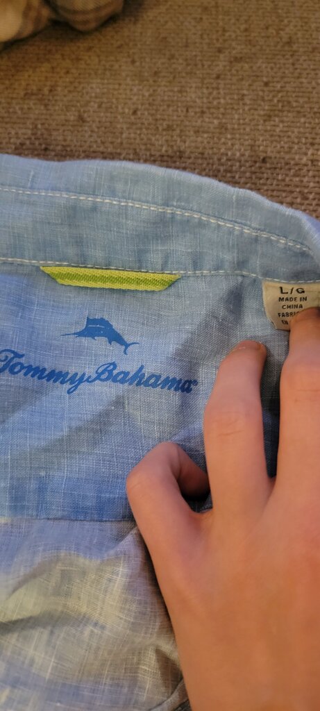 Tommy Bahama Light Blue Button-Up Shirt