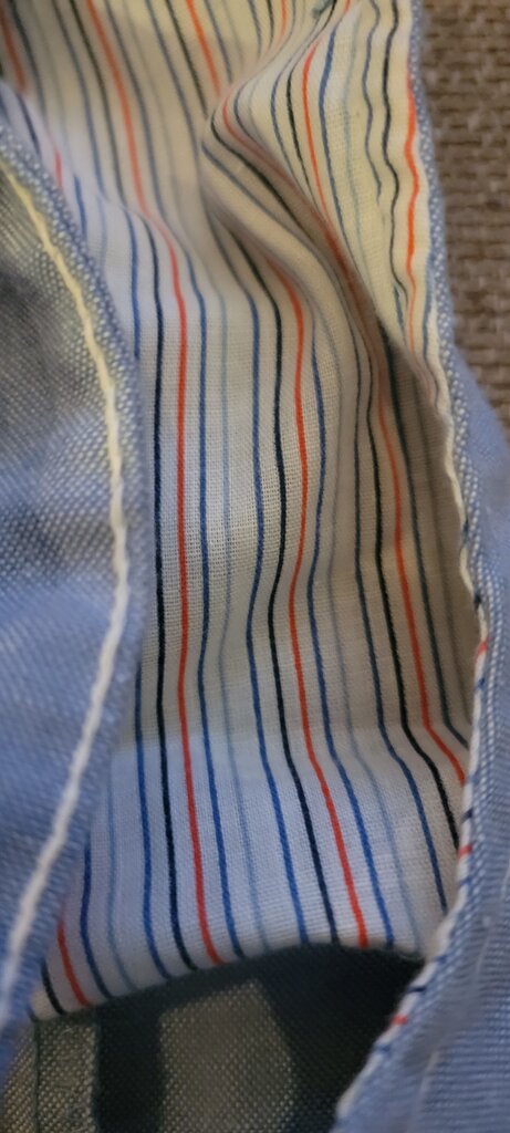 Blue Striped Baby Romper