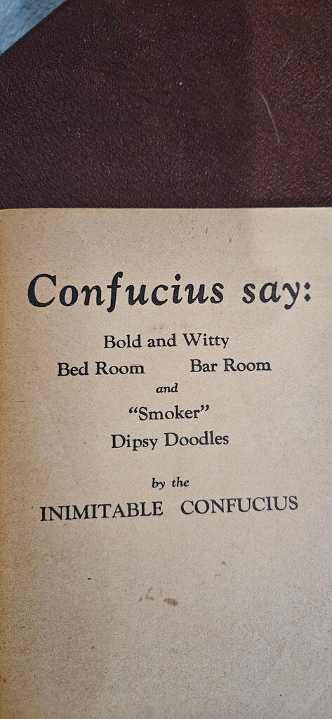 Confucius Say: Bold and Witty Collection