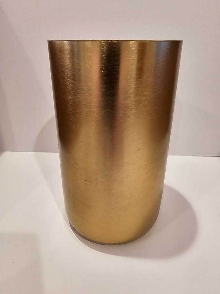 Brass/gold color Metal utensil/organizer cup