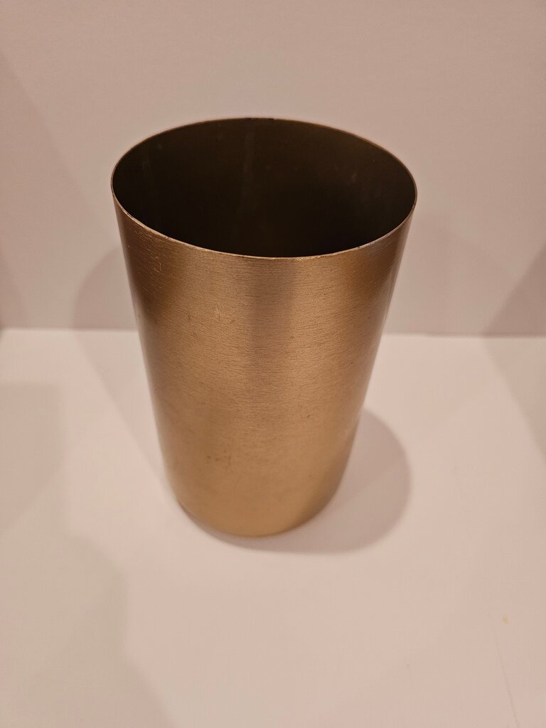 Brass/gold color Metal utensil/organizer cup