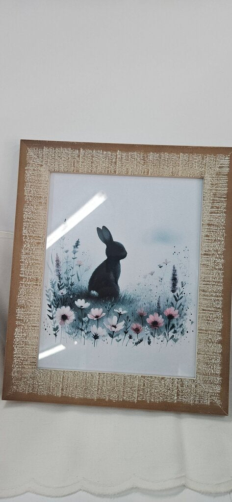 Framed Rabbit Art Print