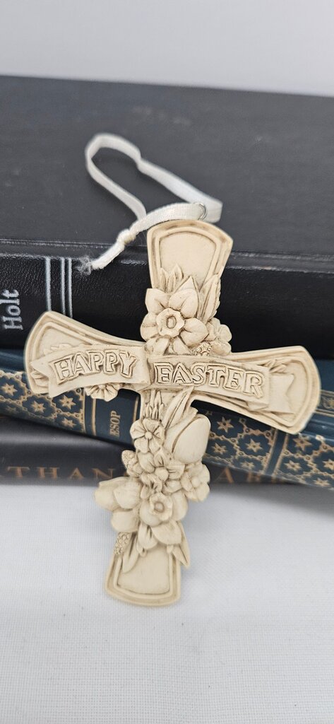 Happy Easter Decorative Cross