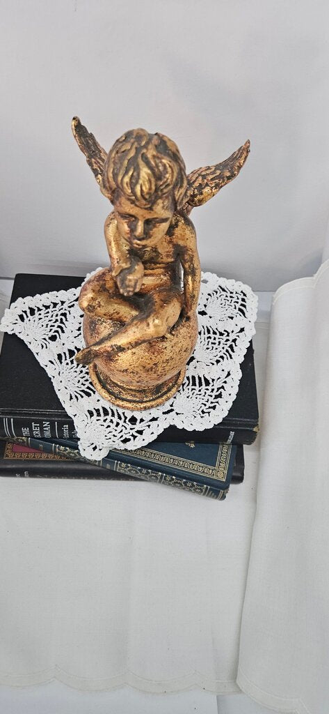 Antique Cherub Figurine