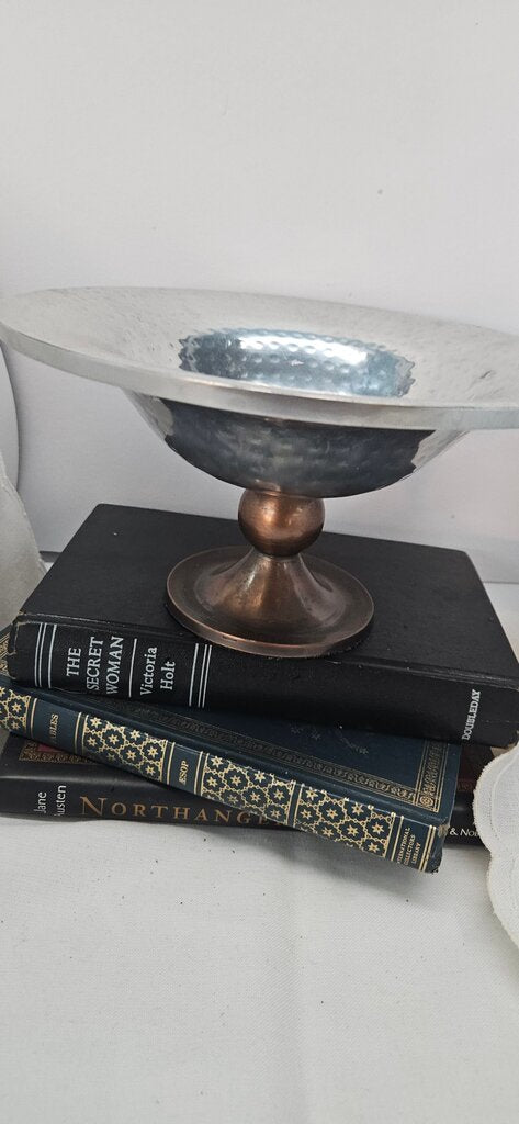 Hammered Metal Serving Bowl