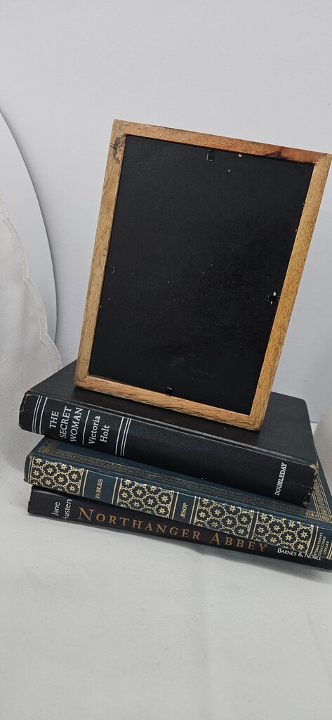 Decorative Marble and Wood Picture Frame