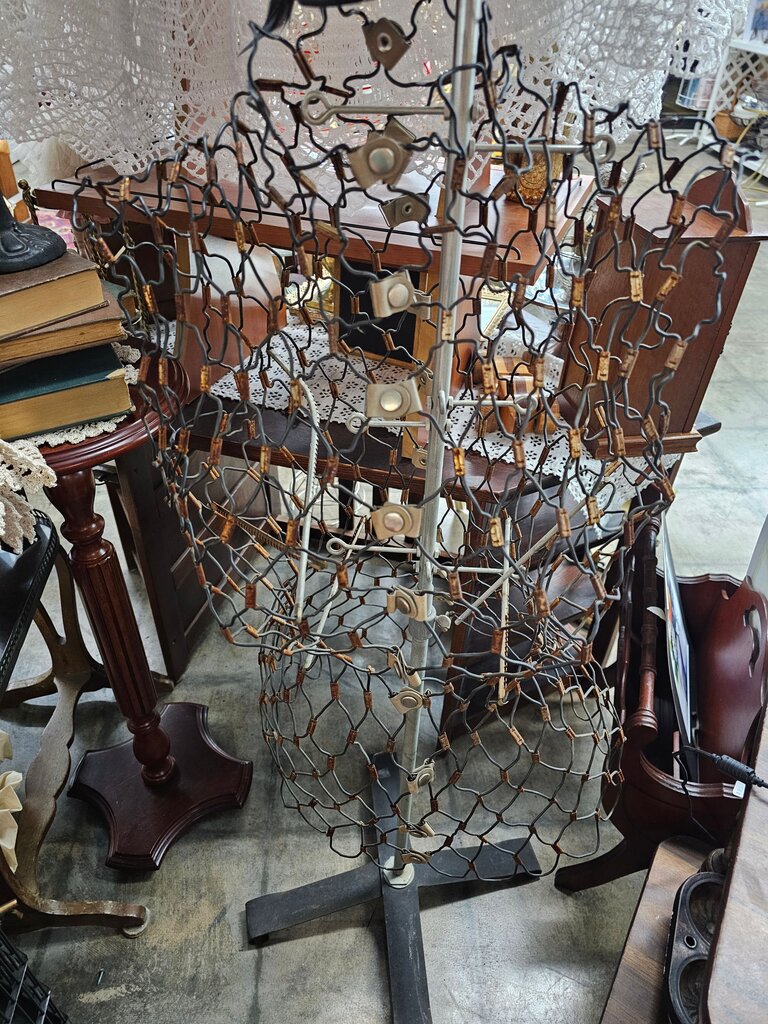 Vintage Unique Wire Dress Form Mannequin artesian made