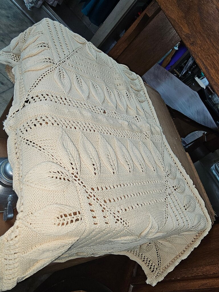 Handcrafted Knitted Coverlet