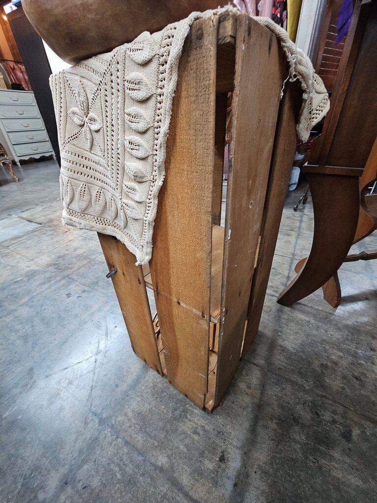 Rustic Vintage Wooden Crate Storage Harder to find- AS IS