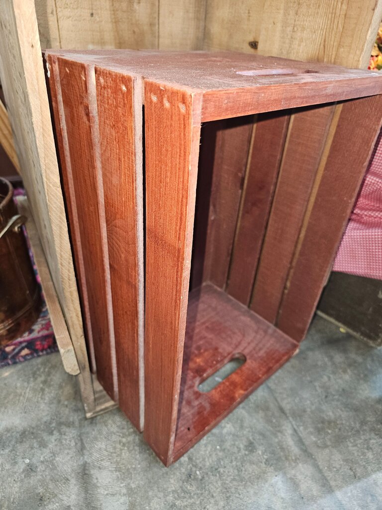 Rustic Wooden Storage Crate AS IS