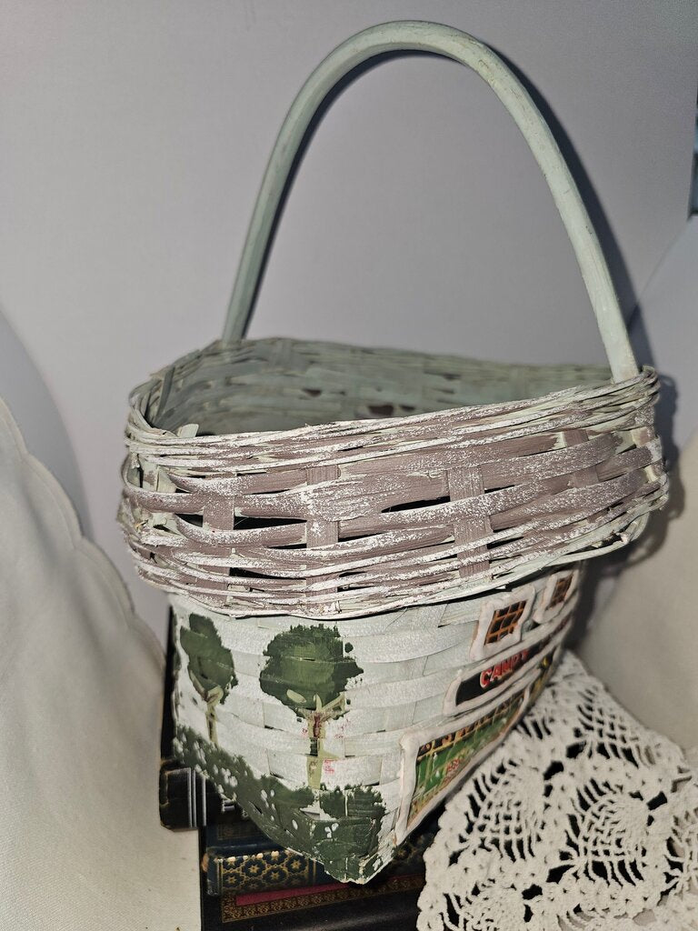 Candy Store Themed Woven Basket