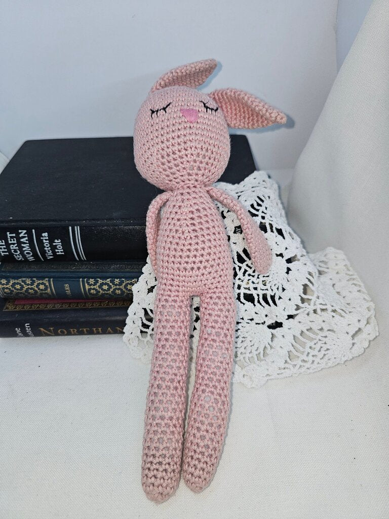 Crochet Pink Bunny Doll