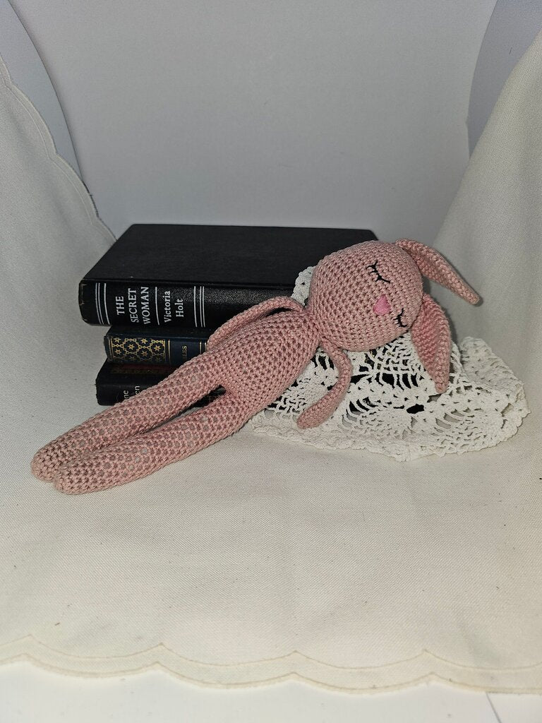 Crochet Pink Bunny Doll
