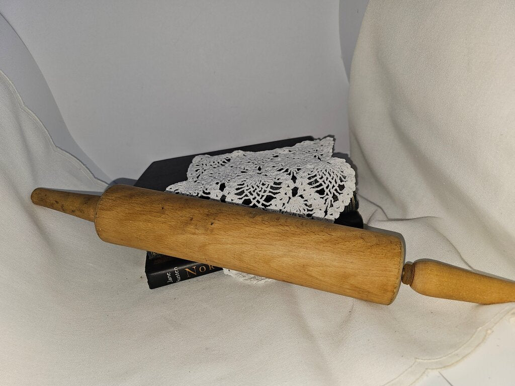 Vintage Wooden Rolling Pin Primitive Wood Kitchen Utensils, Farmhouse Kitchen