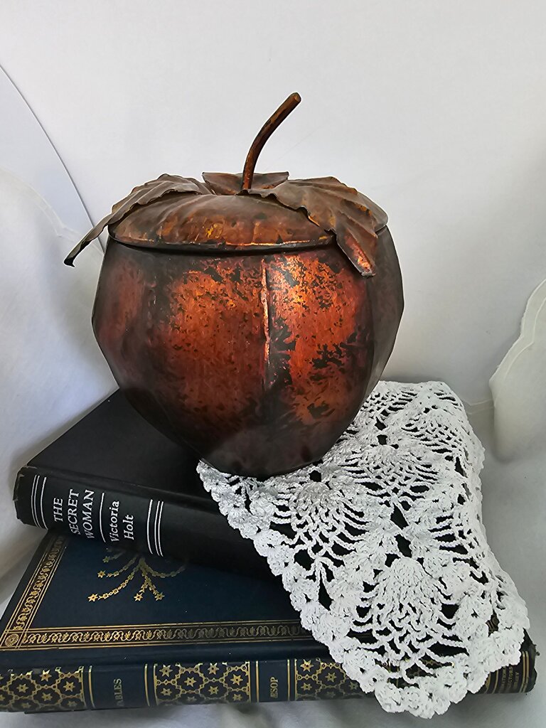 Decorative Metal Fruit Shaped Canister Container