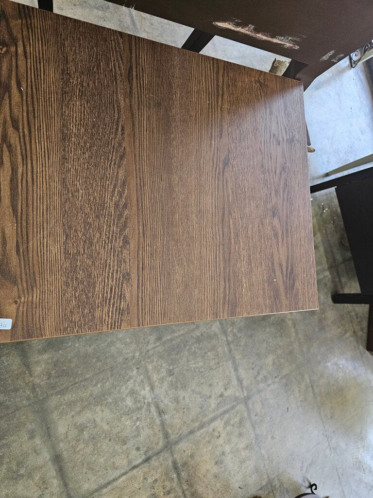 Wooden Side Table with Lower Shelf