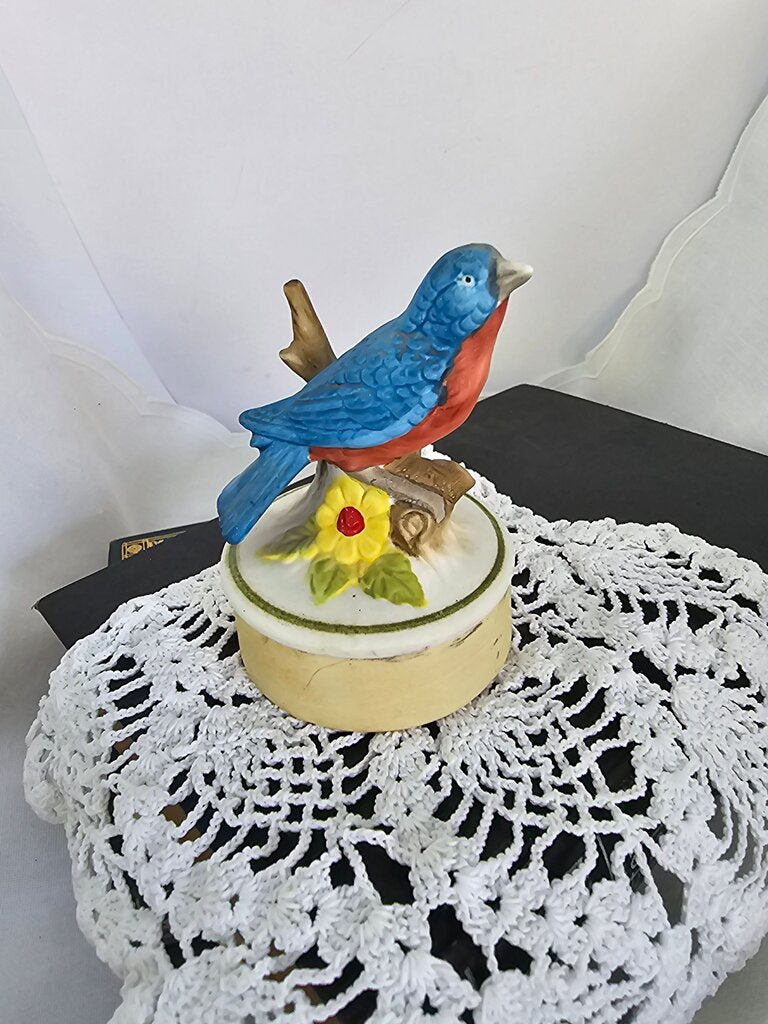Blue-Robin Figurine