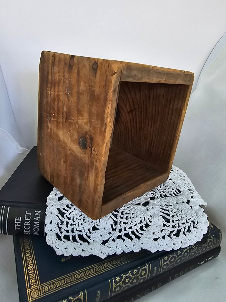 Primitive Rustic Wooden Storage Box
