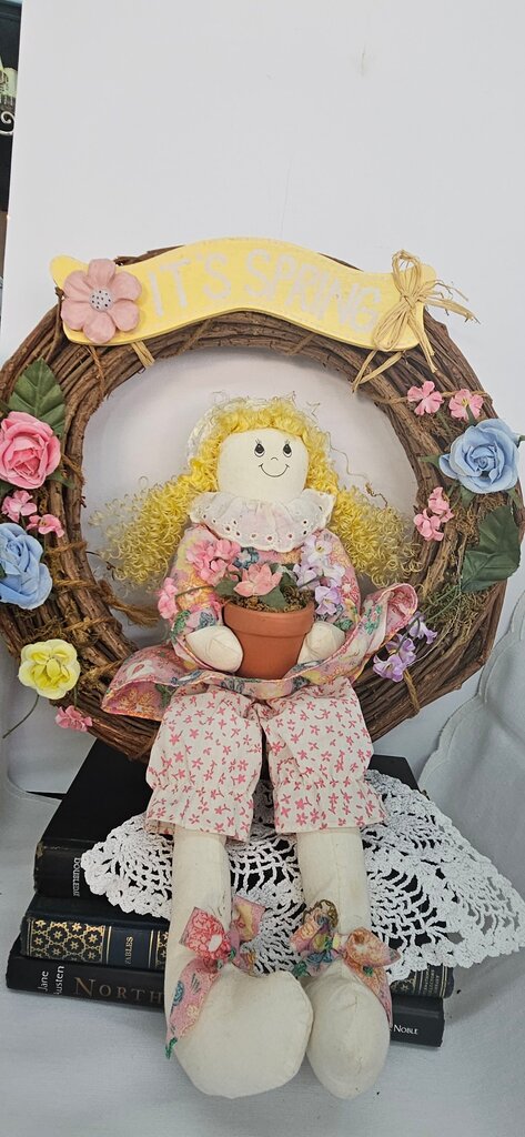 Spring-Themed Decorative Doll