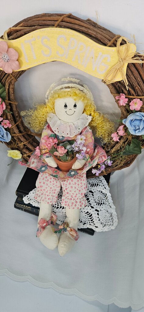 Spring-Themed Decorative Doll