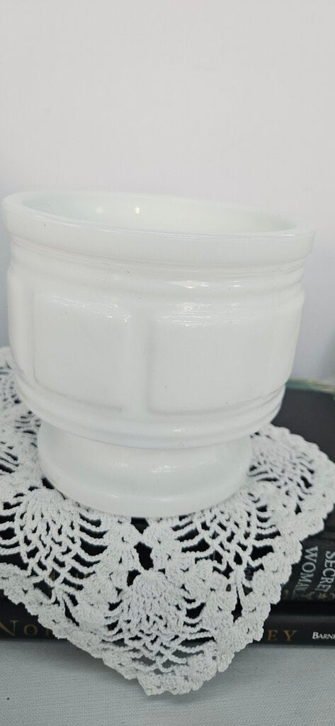 Vintage White Pedestal Bowl
