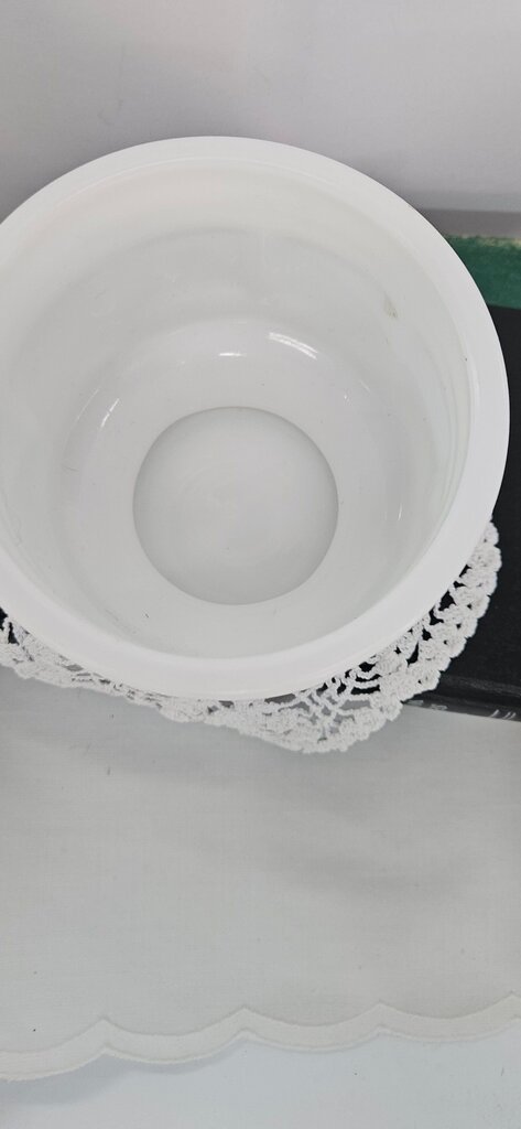 Vintage White Pedestal Bowl
